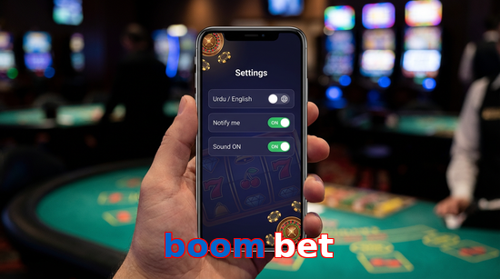 Game list for Boom Bet app section