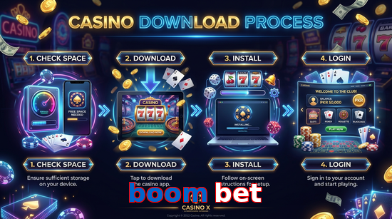 Game list for Boom Bet download section